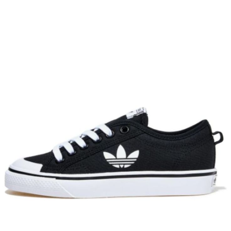 

Кроссовки adidas Nizza Trefoil 'Black White', черный