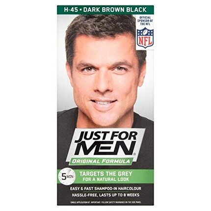 Just For Men Краска для седых волос Shampoo-In Color для мужчин - темно-коричневый — фото 3