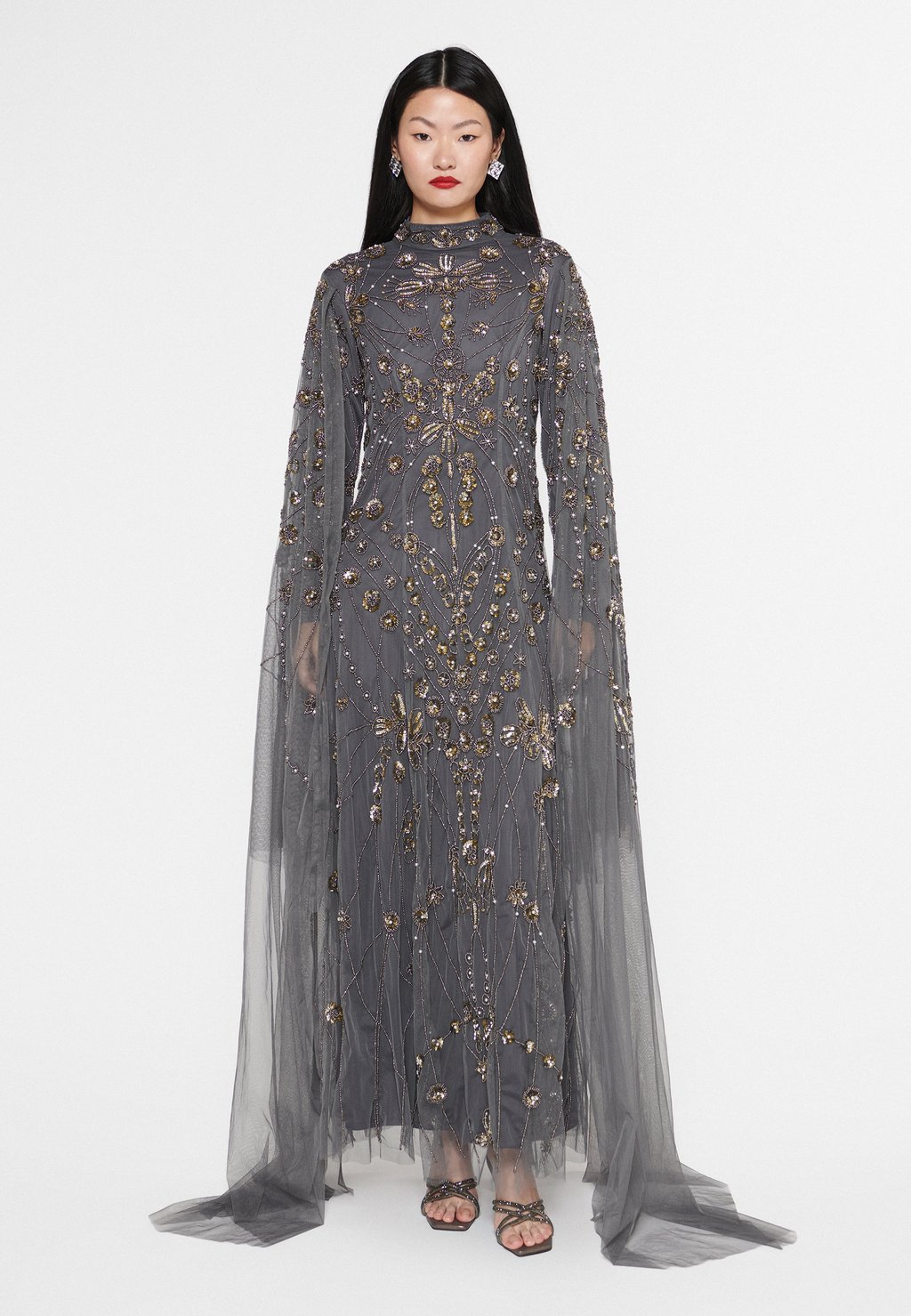 

Платье для особых случаев EMBELLISHED SEQUINS Maryisa, серый