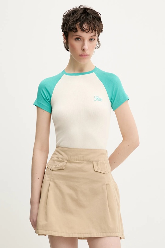 

Футболка Guess Jeans, бежевый