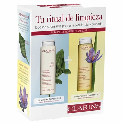 

Очищающее молочко Velvet 200 мл, набор из 2 предметов Clarins
