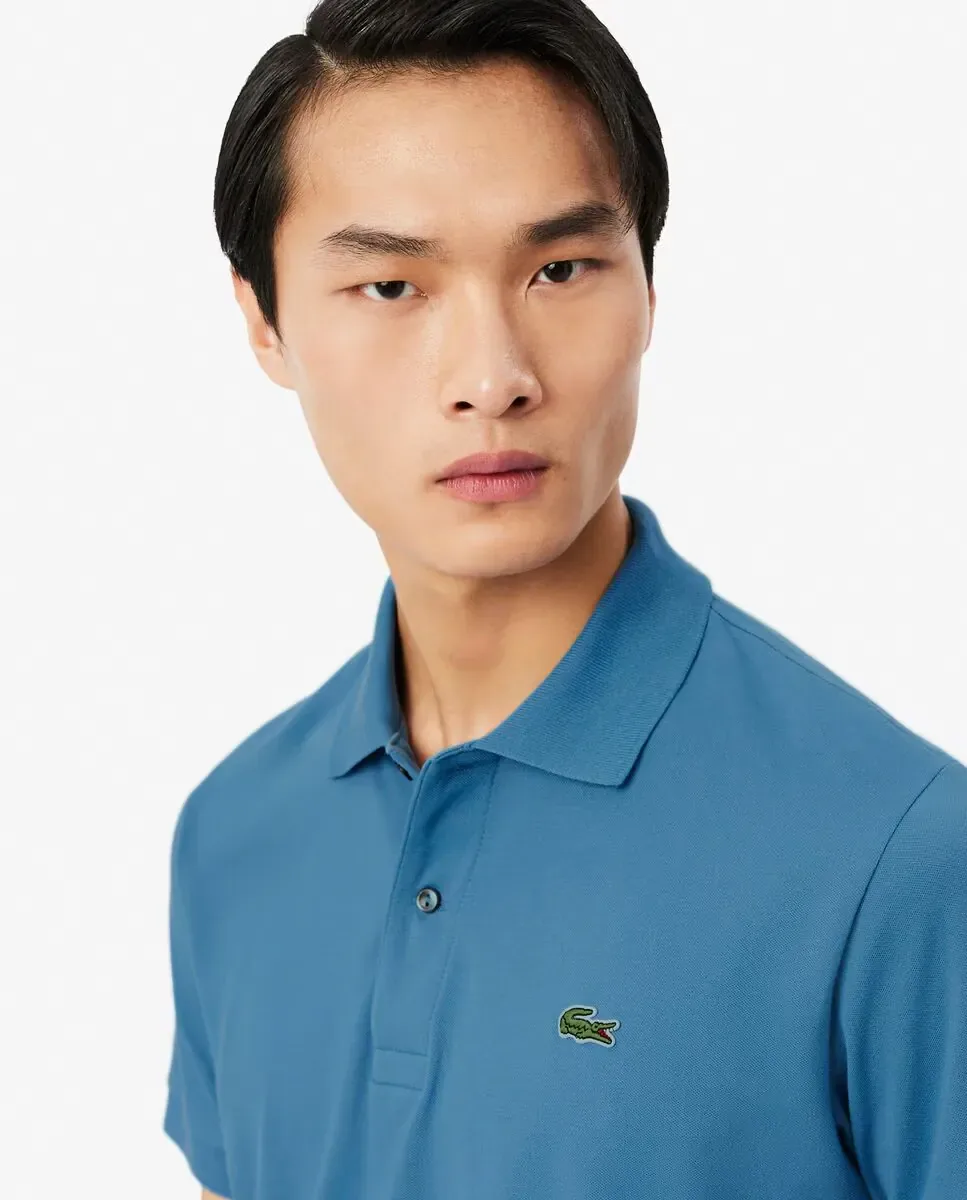 Классическая мужская футболка LIGHT с коротким рукавом Lacoste, Azul Océano — фото 3