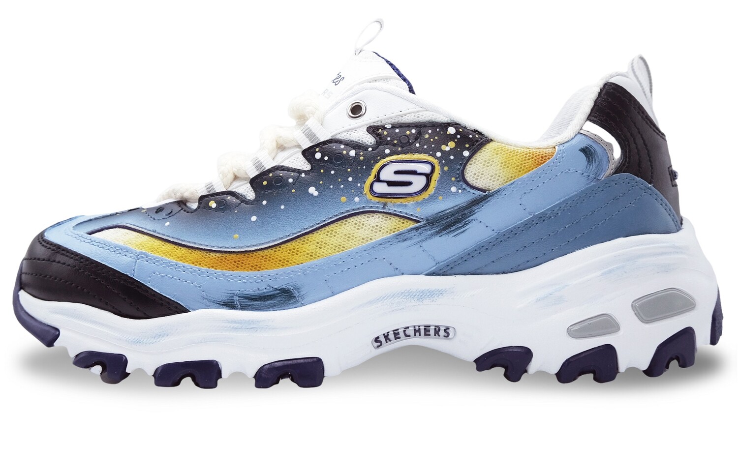 

Кроссовки Skechers D"Lites 1.0 Chunky Sneakers Women's Low-top White, белый
