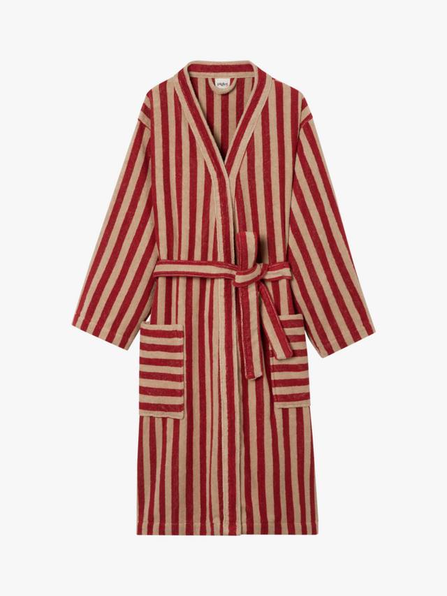

Пемброк полосатый домашний халат Piglet in Bed, Sandstone Red