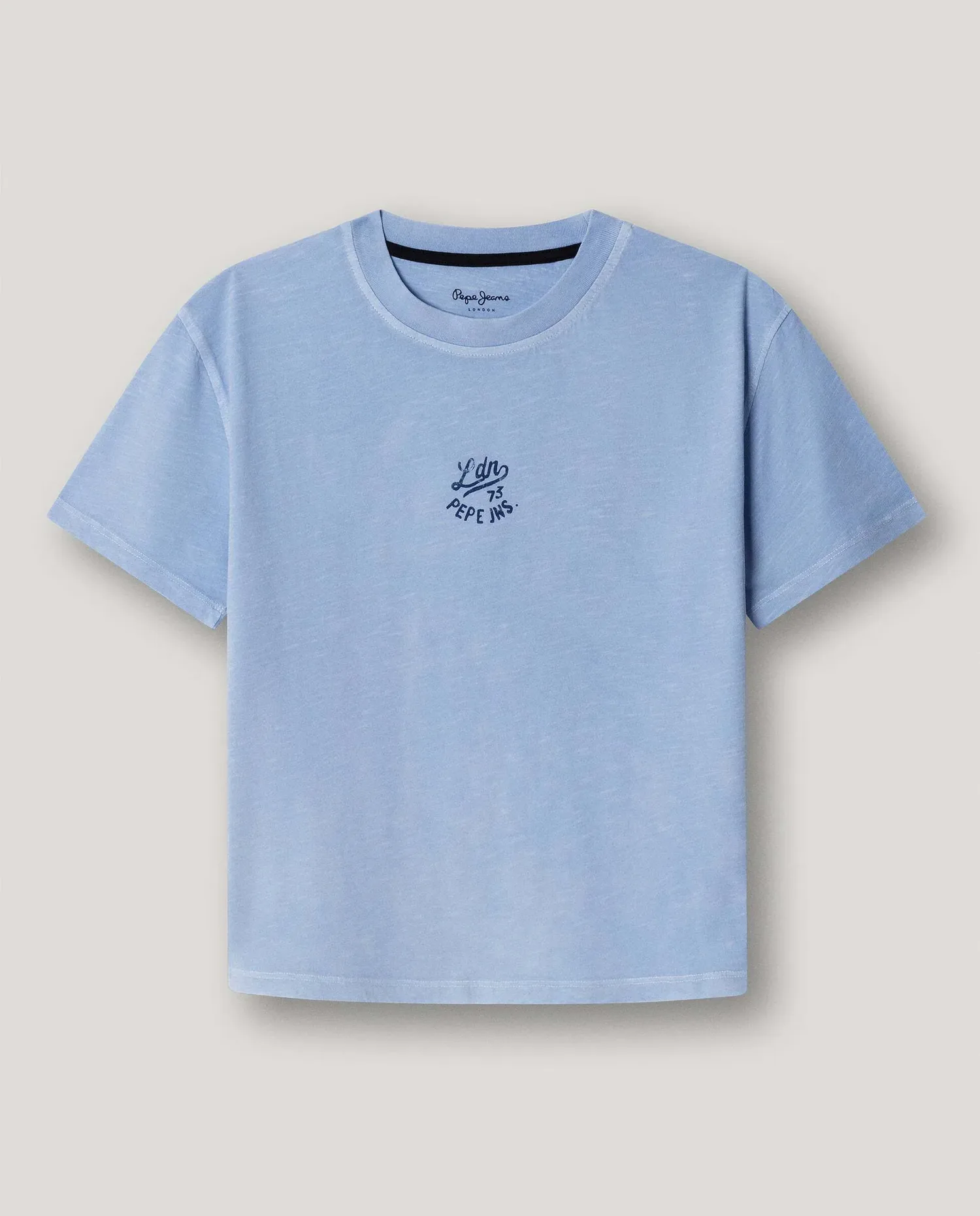 Детская футболка с рисунком на спине, свободного кроя Pepe Jeans, синий