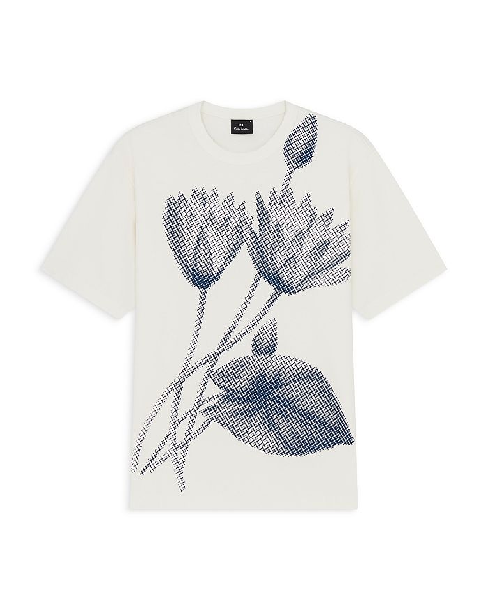 

Футболка с цветочным принтом PS Paul Smith, белый