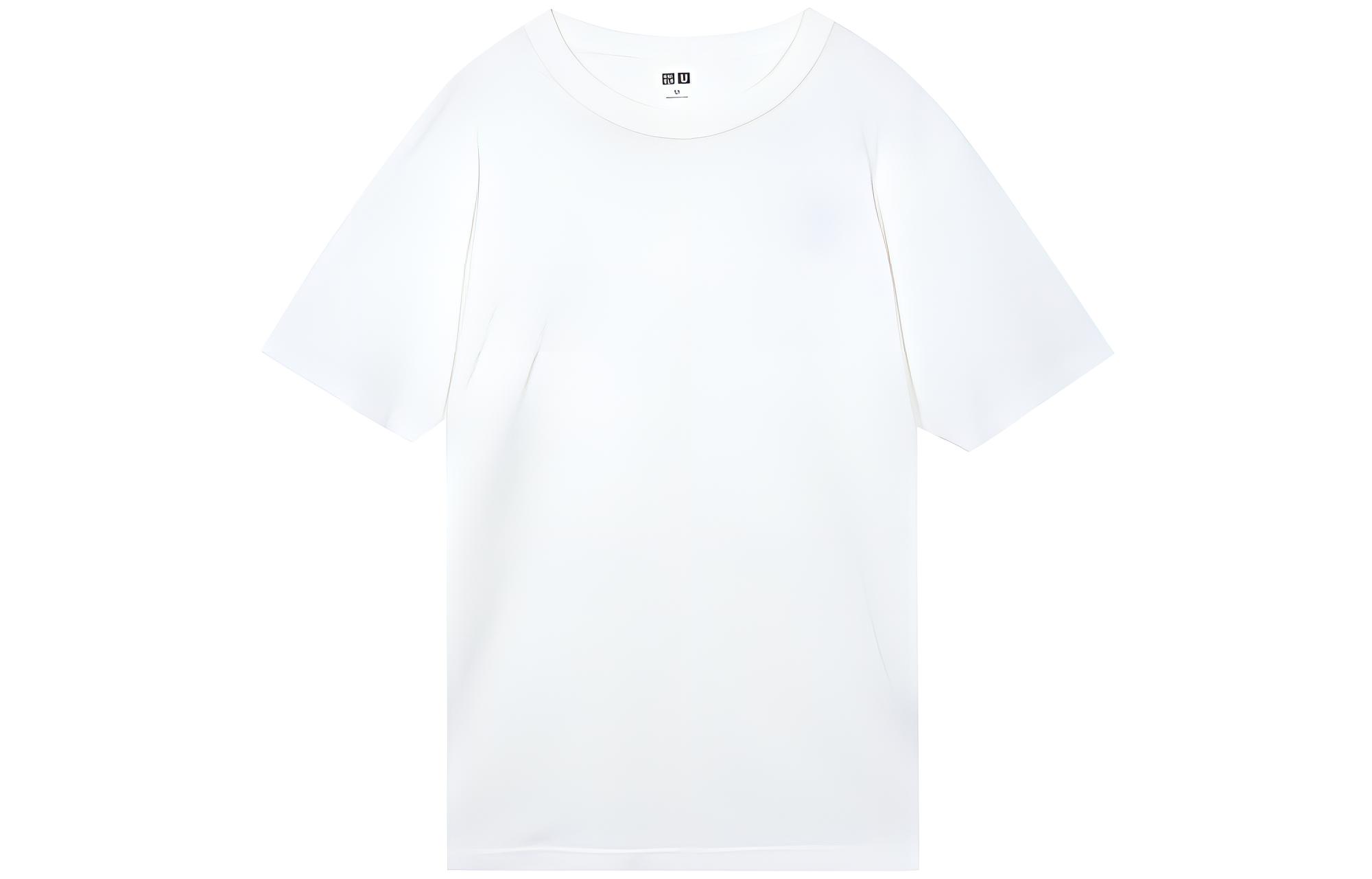 

Uniqlo Мужские футболки U Collection, белые, с круглым вырезом, умеренно прямой крой, Белый, Uniqlo Мужские футболки U Collection, белые, с круглым вырезом, умеренно прямой крой