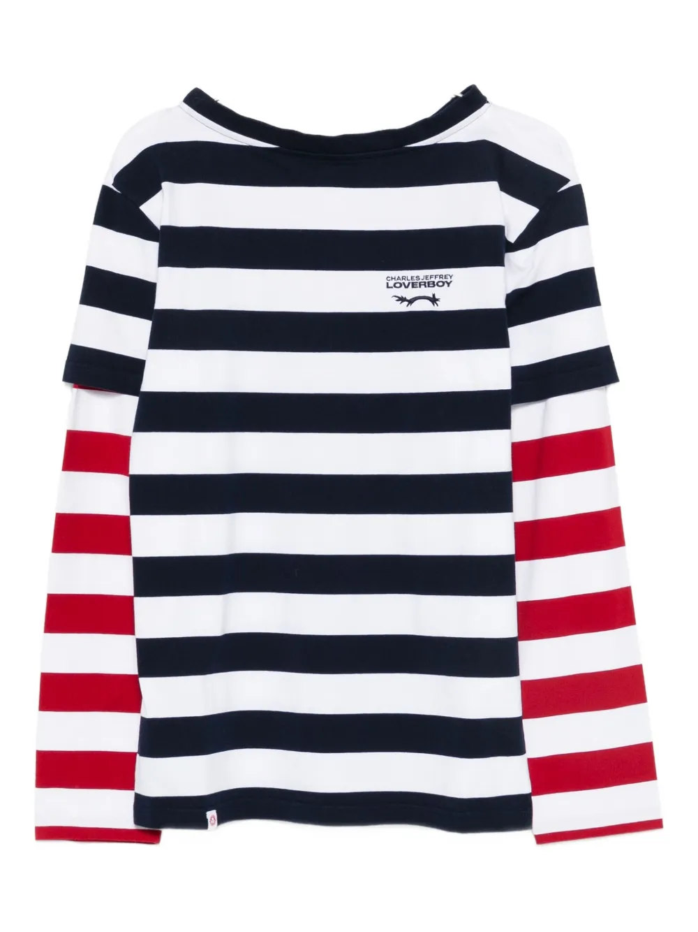 

Юбка из футболки в полоску Charles Jeffrey Loverboy, белый