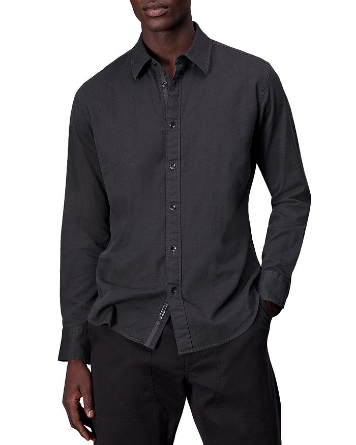 

Рубашка на пуговицах спереди Tomlin Stretch Dobby rag &bone rag & bone, серый