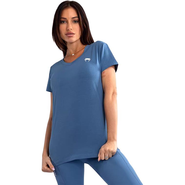 

Футболка женская V-образный вырез Moderate Others VENUM, storm синий-059