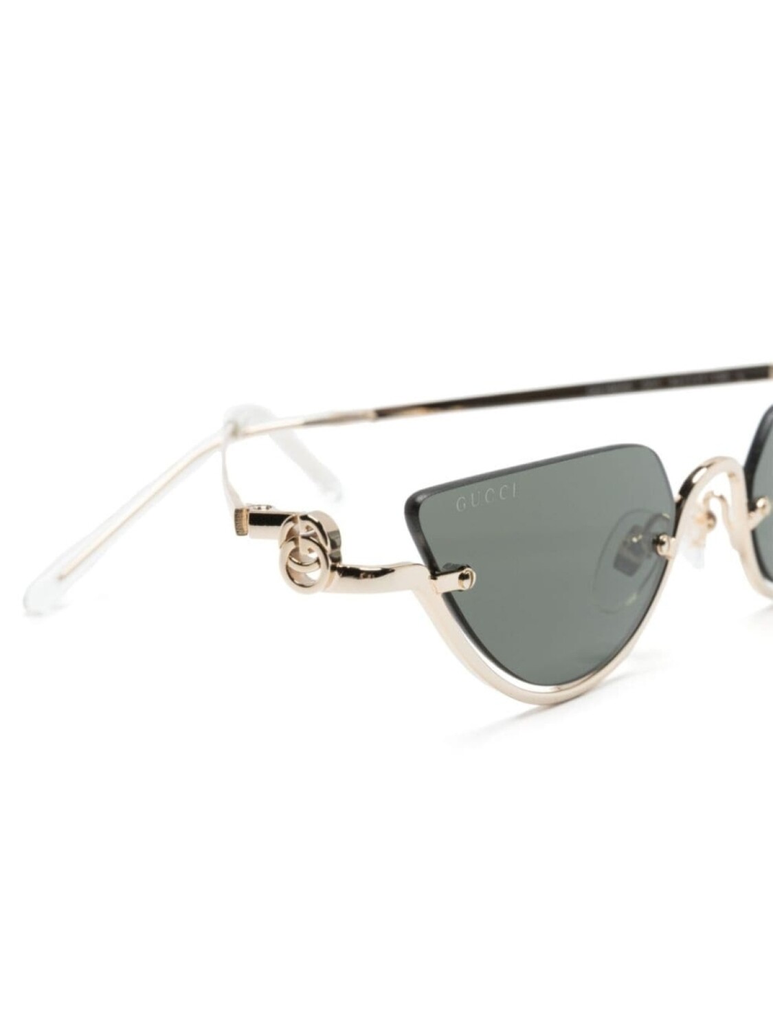 Солнцезащитные очки GG1603S в оправе 'кошачий глаз' Gucci Eyewear, золотистый — фото 3