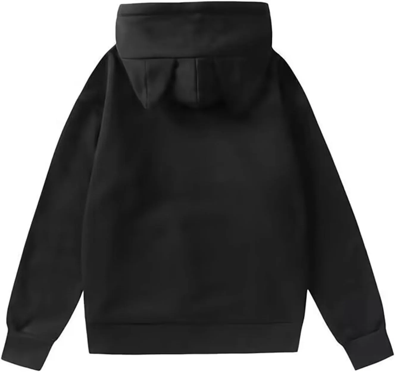 Толстовка с капюшоном Fleece для женщин, капюшон с кошачьими ушками, свободный крой — фото 4