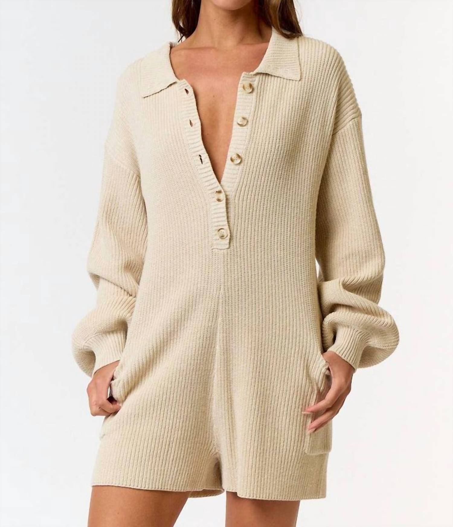 

Комбинезон Made For Fall в кремовом цвете Blue Blush