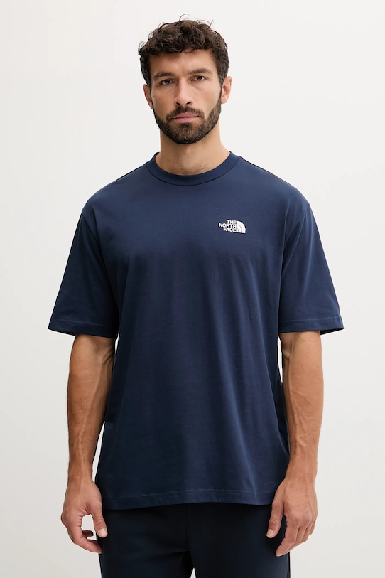 

Базовая хлопковая футболка The North Face, темно-синий