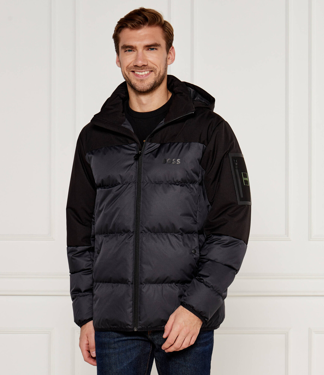 

Куртка BOSS GREEN J_Hamar Regular Fit, темно-синий