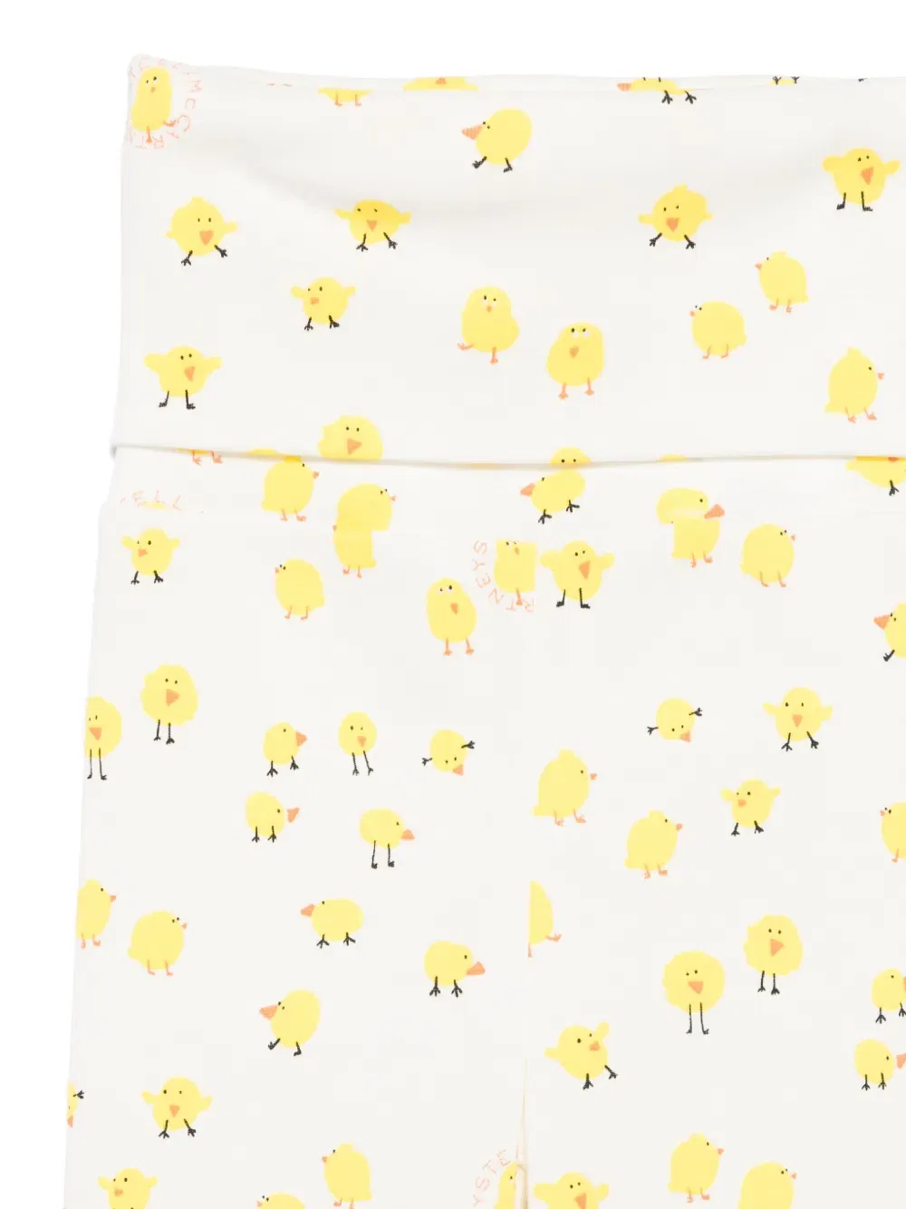 Комплект брюк с принтом "цыплята" Stella Mccartney Kids, белый — фото 3