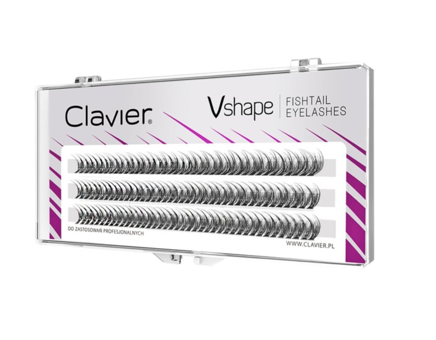 

Ресницы Clavier Vshape C 0.1, 16 мм