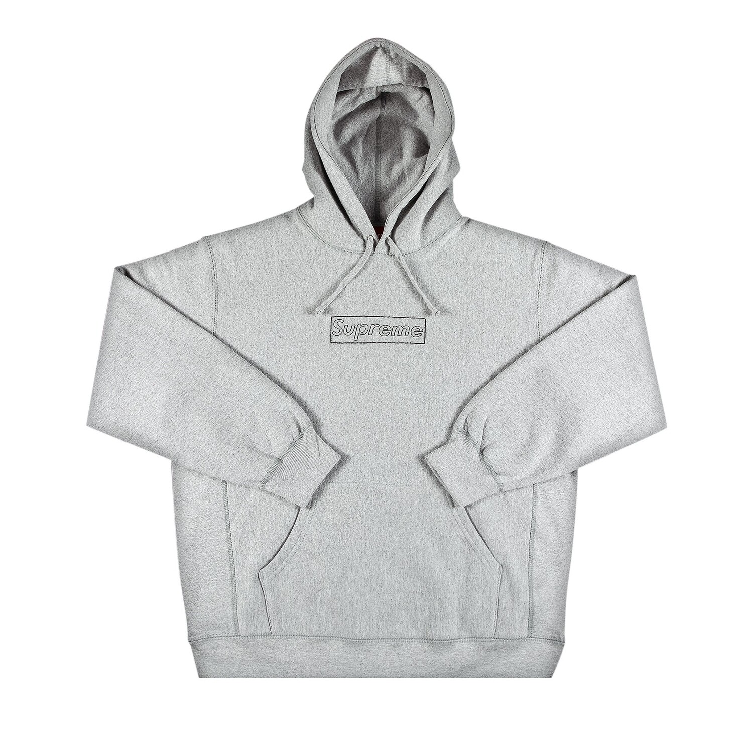 

Толстовка с капюшоном Supreme x KAWS Chalk Logo, Heather Grey