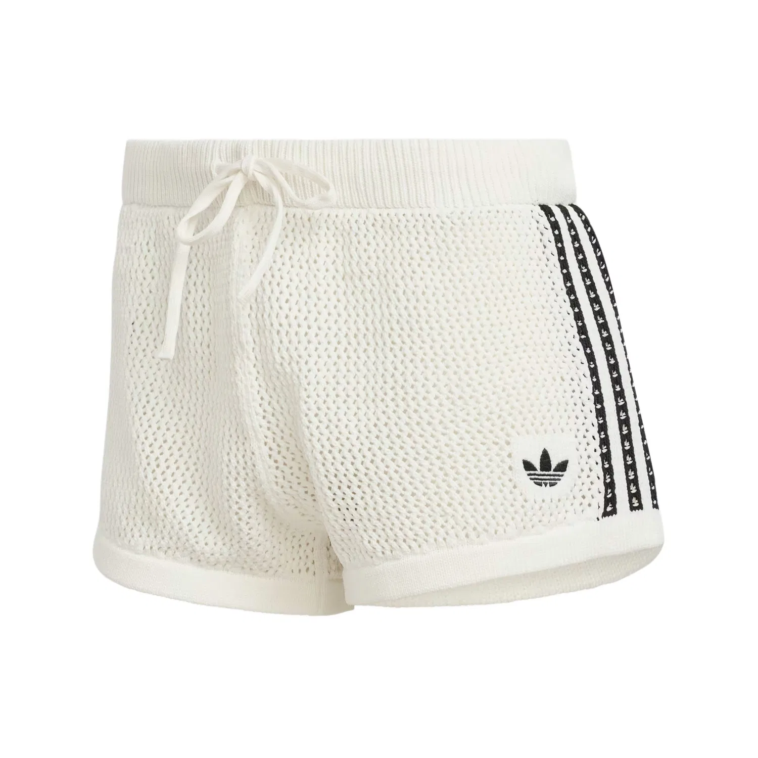 Шорты crochet 3-Stripes Adidas Originals, Ecru