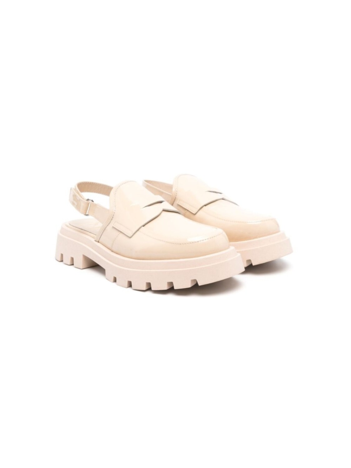 

Лакированные сандалии Gallucci Kids, нейтральный цвет