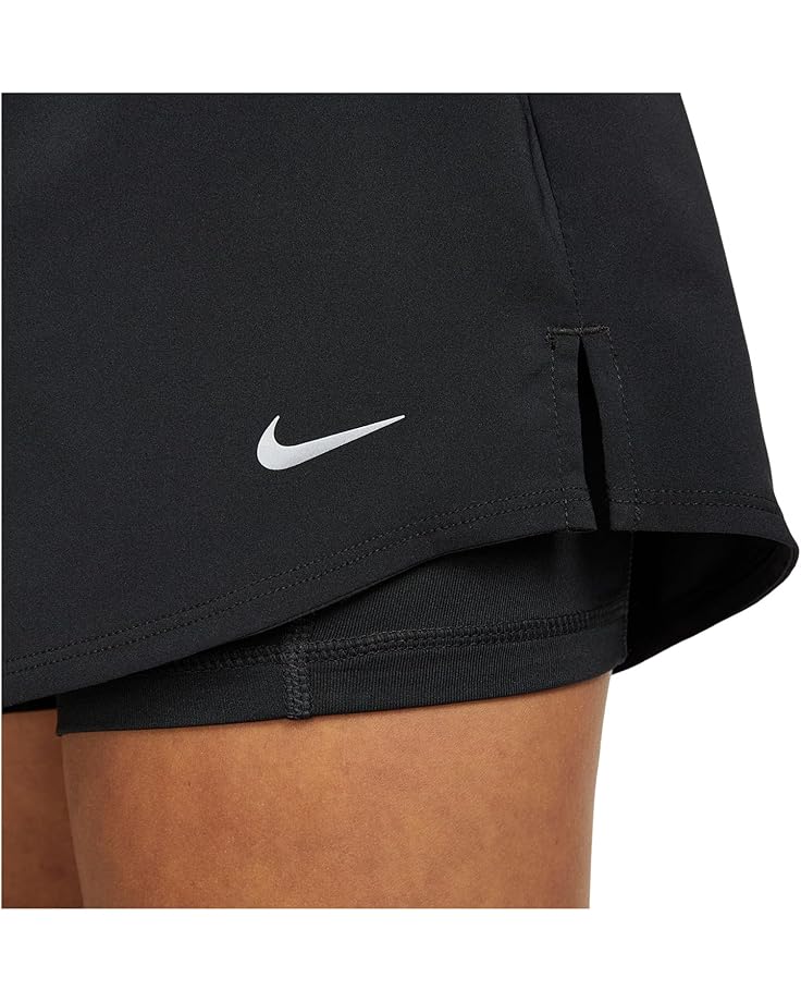 Женские шорты Nike Dri-Fit High-Waisted 3" 2-in-1, Black/Reflective Silver — фото 3