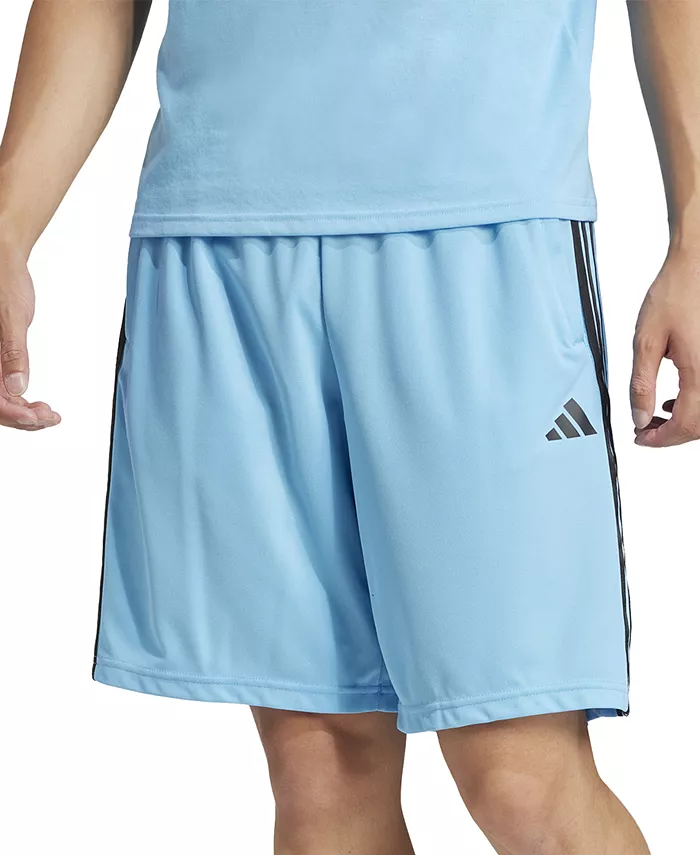 

Мужские тренировочные шорты Train Essentials Classic-Fit AEROREADY с 3 полосками длиной 10 дюймов Adidas, синий