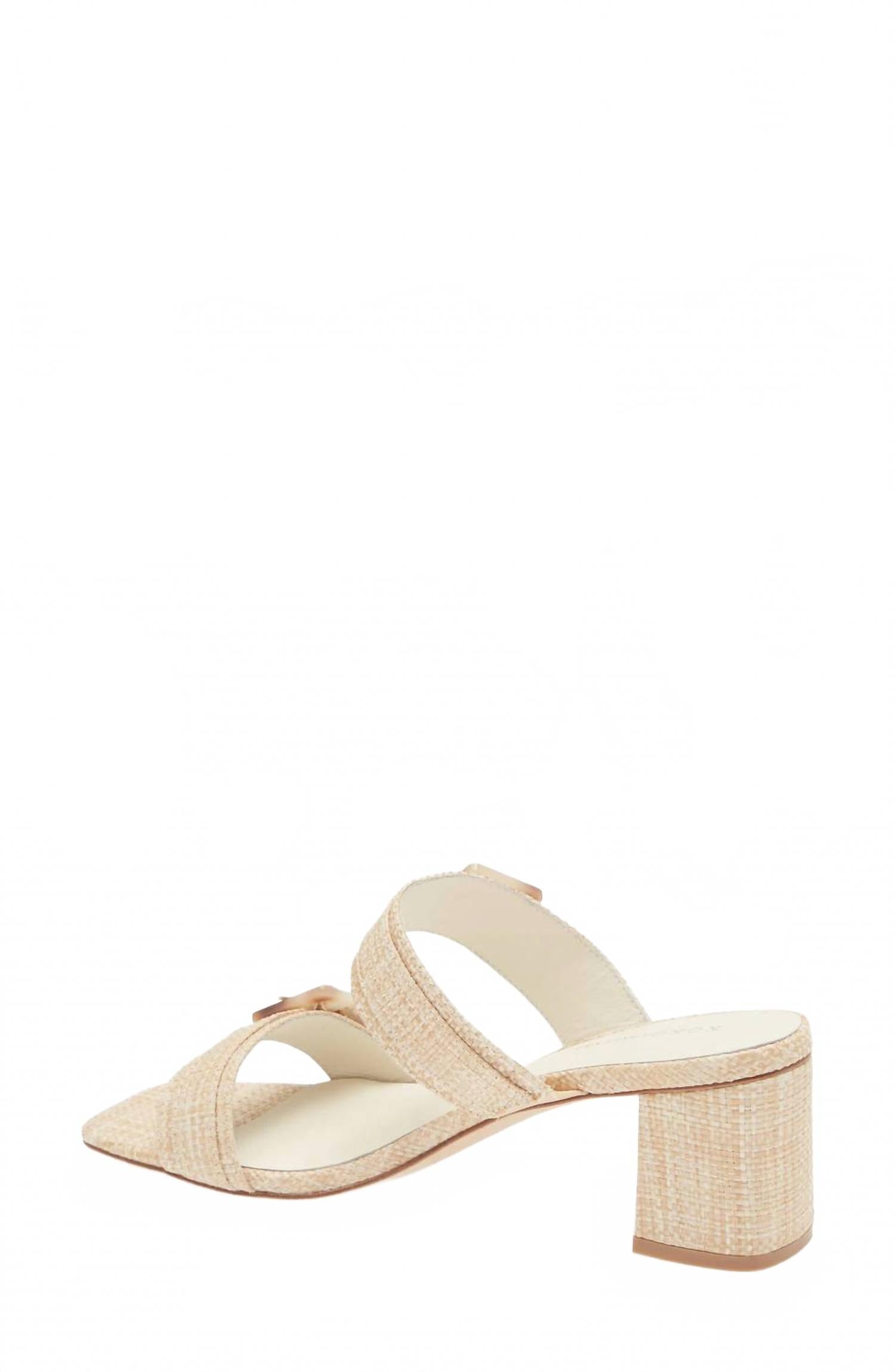 Women's Resort Slide Sandal In Natural Raffia Koko + Palenki, Natural Raffia — фото 4