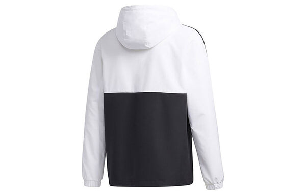 Куртка adidas neo Windproof Casual Sports Hooded Jacket White, белый — фото 2