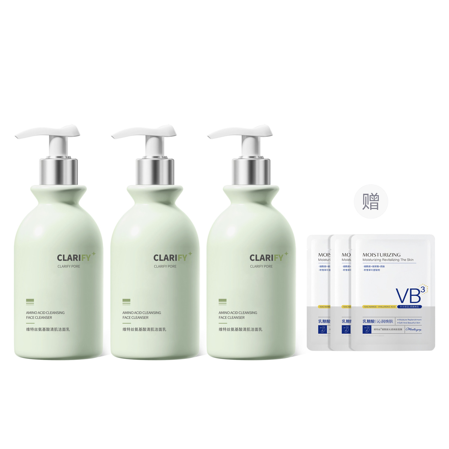 

Очищающее молочко с аминокислотами для борьбы с акне Vetes, acne-fighting cleansing facial foam 300g*3