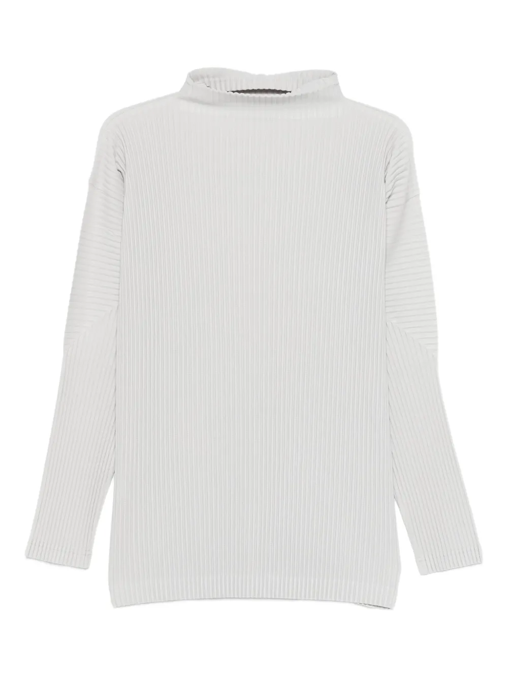 

Плиссированный топ с вырезом халтер Homme Plissé Issey Miyake, серый