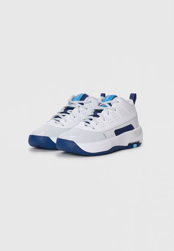 Кроссовки jordan max aura 7 унисекс Jordan, White/Pure Platinum-Coloured/Blue Chill/Blue Void/Photo Blue/Hot Lava — фото 2