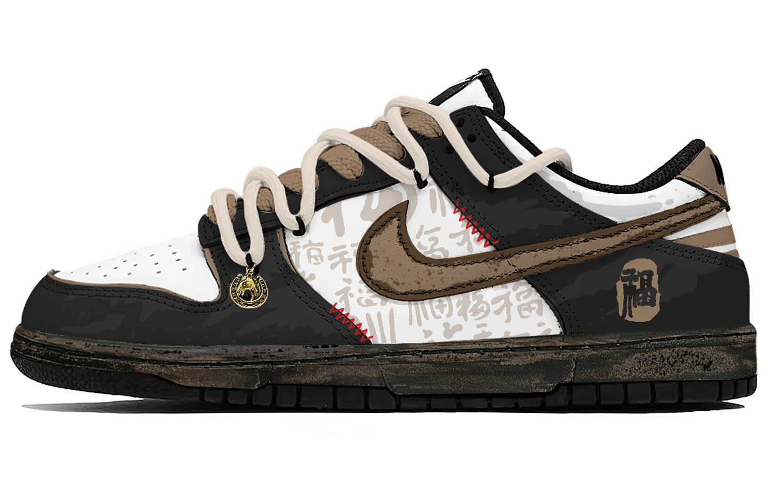 

Кроссовки для скейтбординга мужские Dunk Coverage с термоамортизацией и устойчивостью к истиранию Nike, coffee