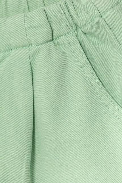 Шорты джинсовые United Colors of Benetton, зеленый — фото 3