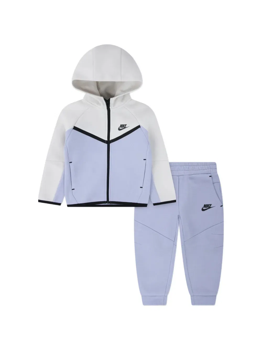 Комплект спортивного костюма с капюшоном (два комплекта) Nike Kids, фиолетовый