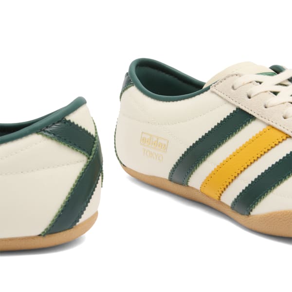 Кроссовки женские Adidas Originals Tokyo stripes, бежевый/зеленый — фото 3