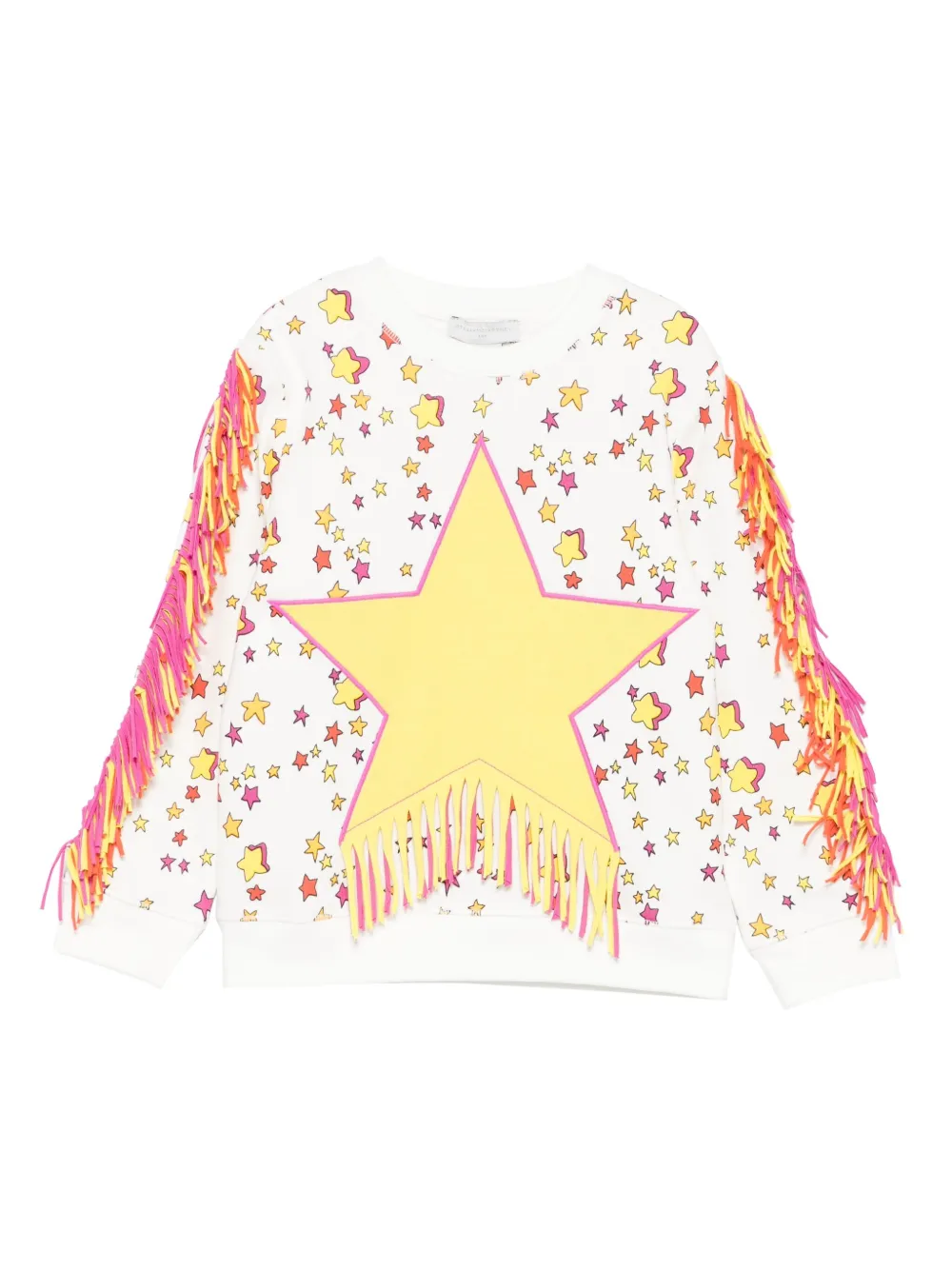 

Толстовка с бахромой и звездным мотивом Stella McCartney Kids, белый