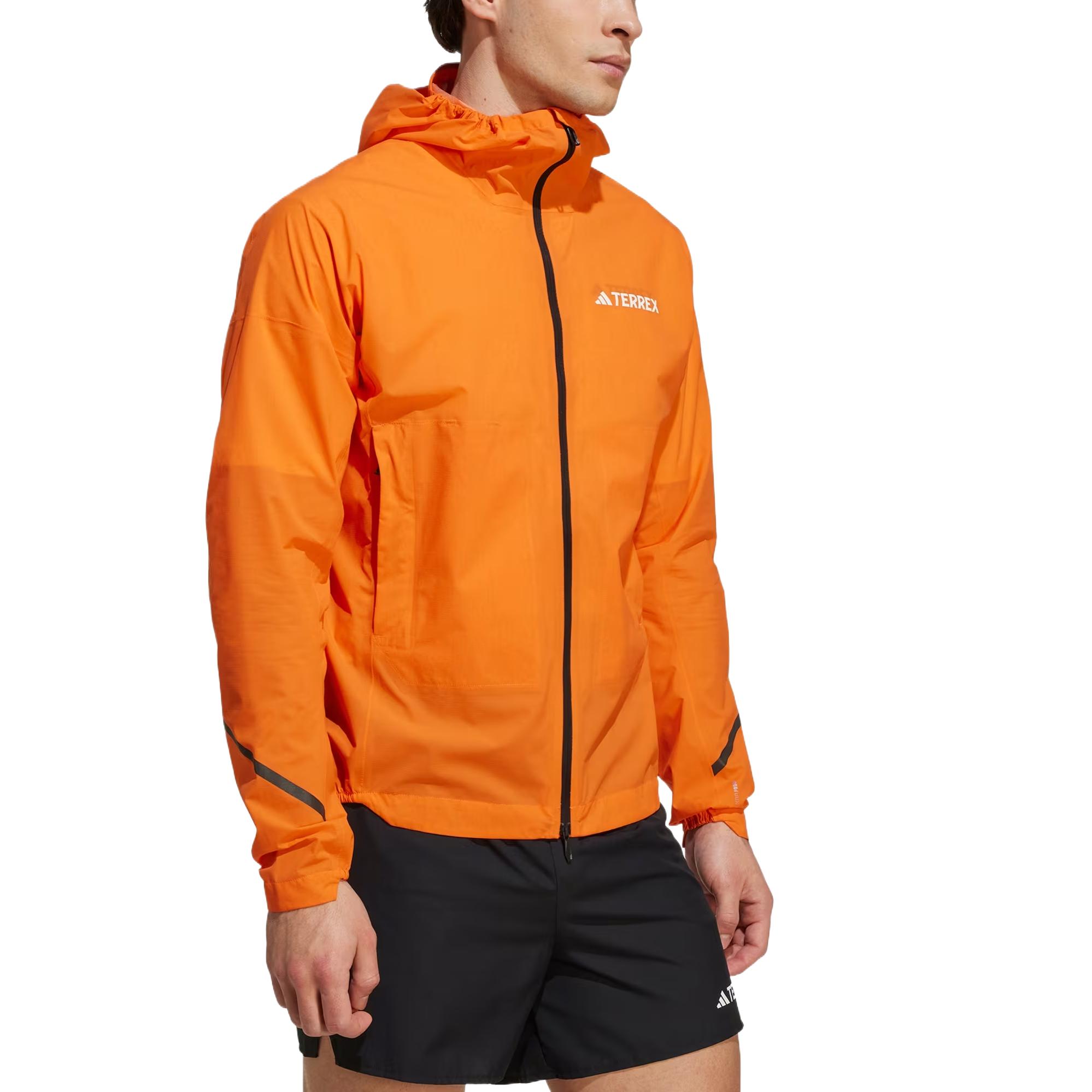 Adidas Свободная доставка с курткой AdiClub Terrex Xperior 2.5 Layer Light Climaproof, Half Impact Orange — фото 4