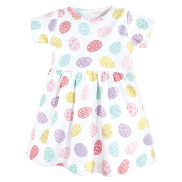 Платье для девочки Infant and toddler из хлопка, easter eggs Hudson Baby — фото 3