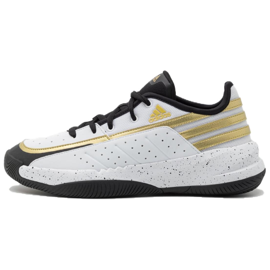 

Кроссовки adidas Front Court Cloud White Core Black Gold Metallic, белый/золотой