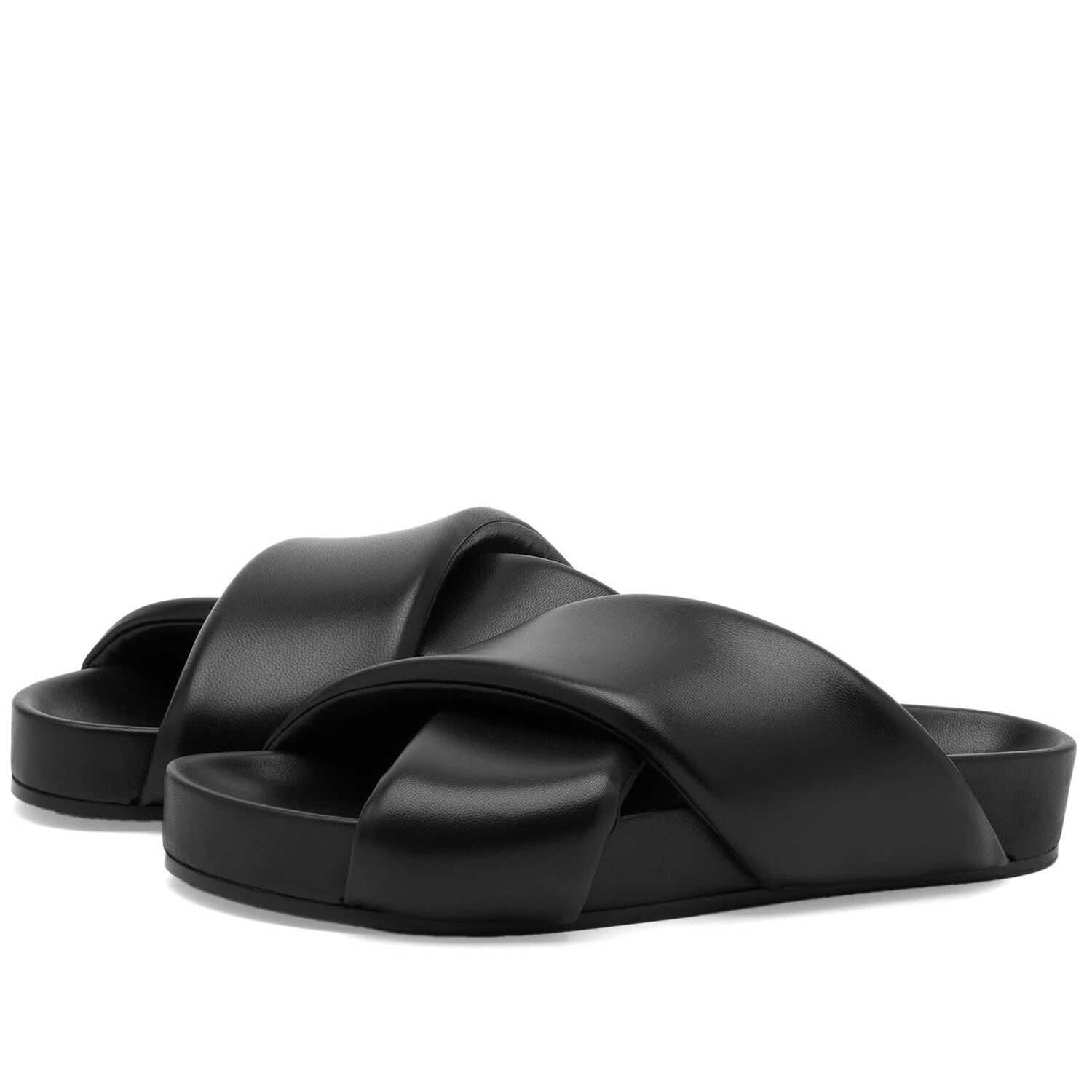 

Сандалии Jil Sander Leather, черный