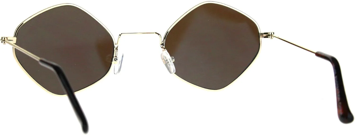 

Солнцезащитные очки в форме бриллианта для женщин, в стиле инди, тонкие, металлические, золотистые, с синими зеркальными линзами PASTL, Gold (Blue Mirror)