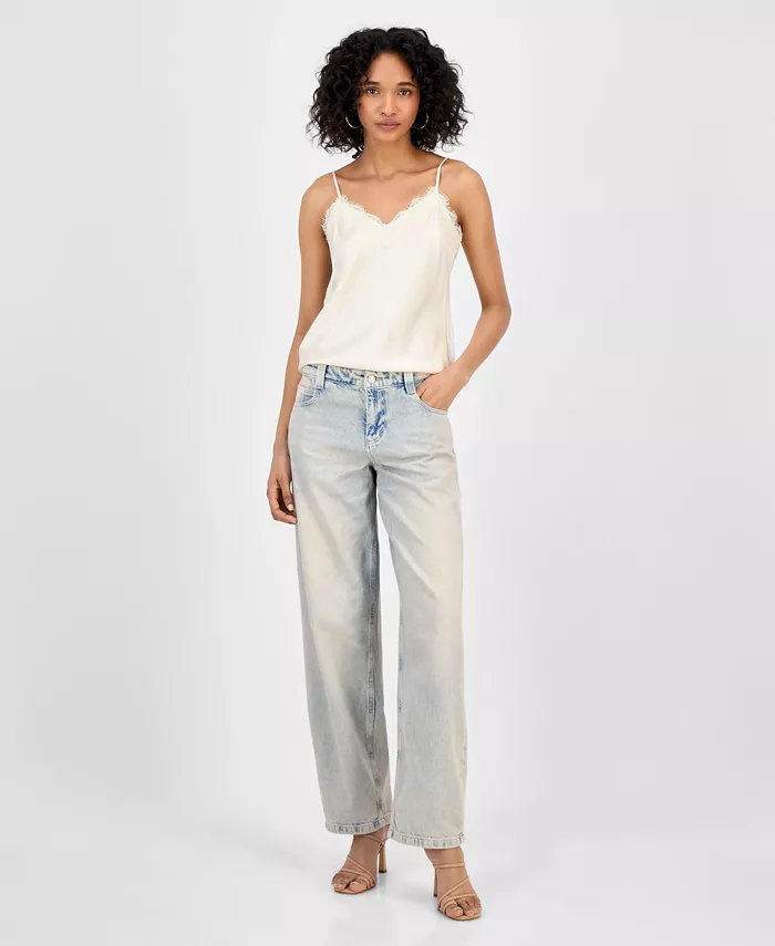 

Женские мешковатые джинсы-баллоны GUESS, синий