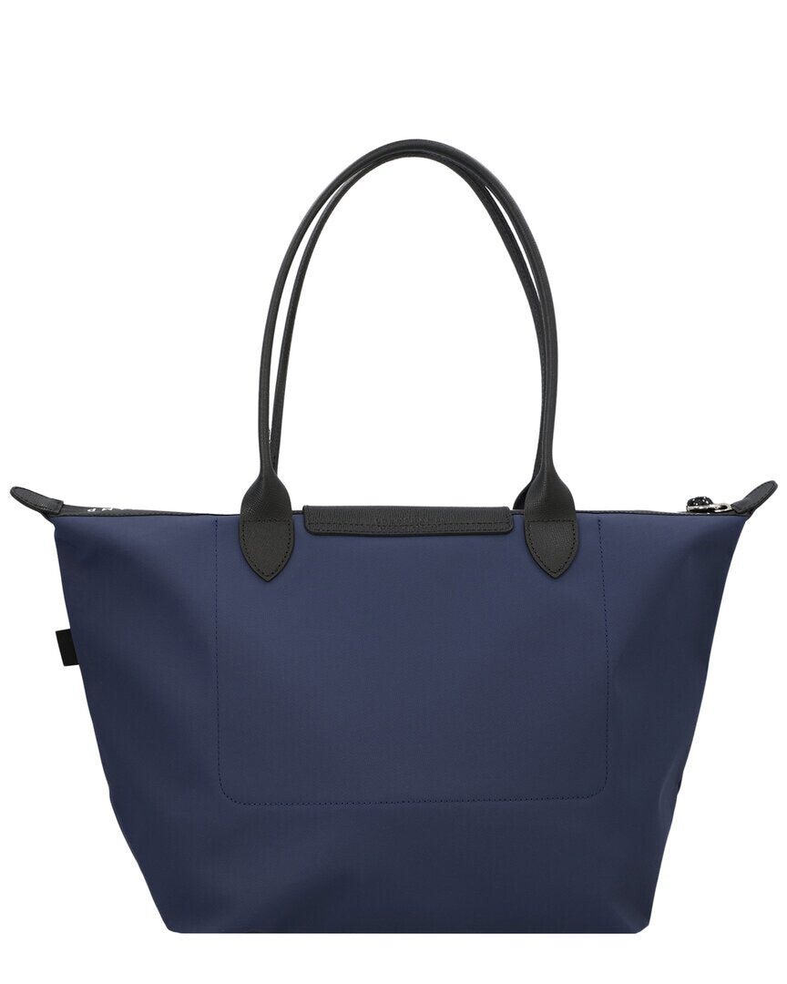

Большая сумка-тоут Longchamp Le Pliage Shopper из парусины, синий