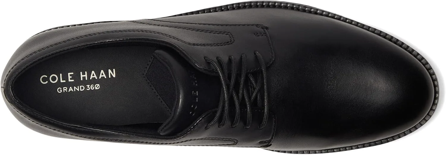 Мужские туфли Cole Haan Flex Grand360 с гладким носком, черный — фото 2