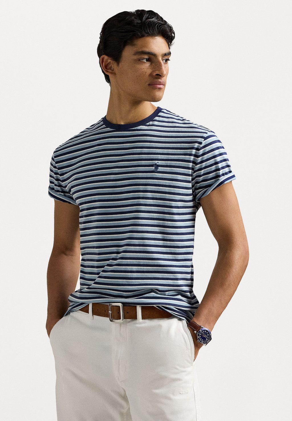

Футболка с принтом SHORT SLEEVE Polo Ralph Lauren, синий