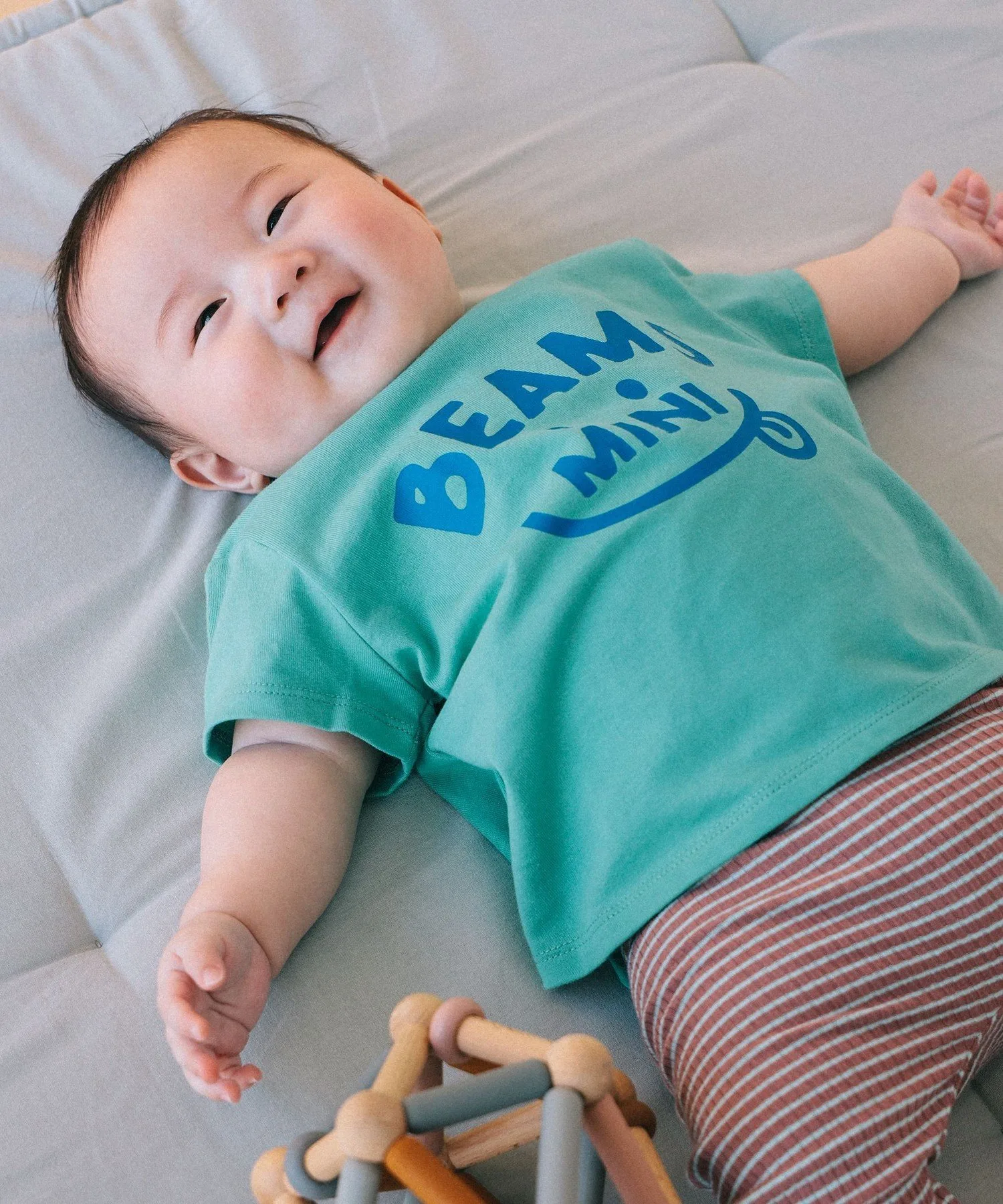 Футболка Baby Smile 2026SS (70-80 см) Beams Mini, LIGHT GREEN — фото 2