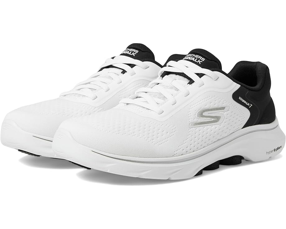 Кроссовки SKECHERS Performance Go Walk 7 - Cosmic Waves, цвет White/Black