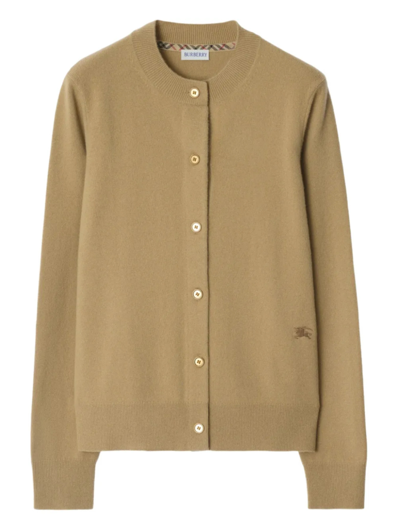 

Кардиган Burberry EKD с вышивкой, нейтральный