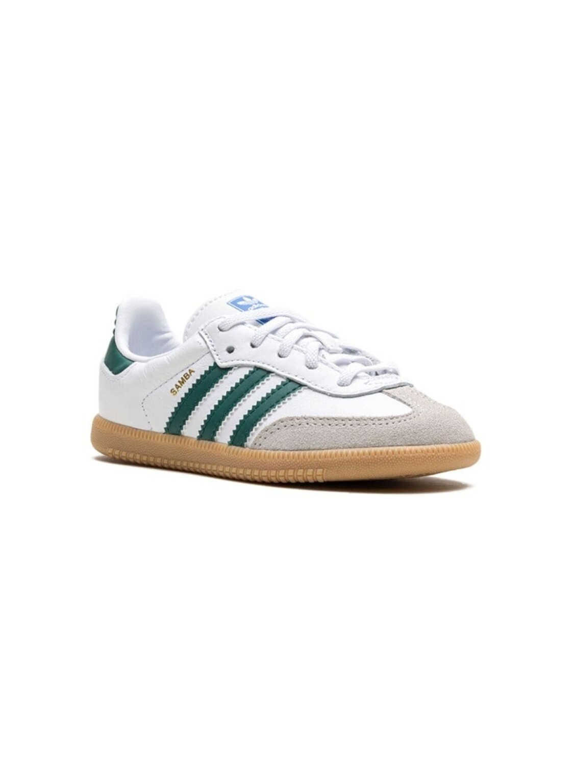 

Adidas Kids кроссовки Samba OG EL I Green Gum, белый