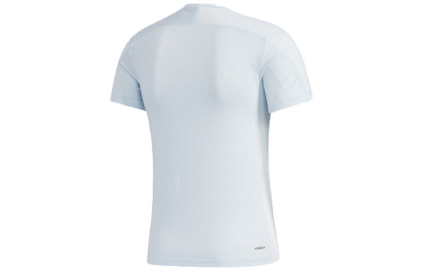 Футболка Adidas Training Sports Short Sleeve Tee 'Light Sky Blue', синий — фото 2